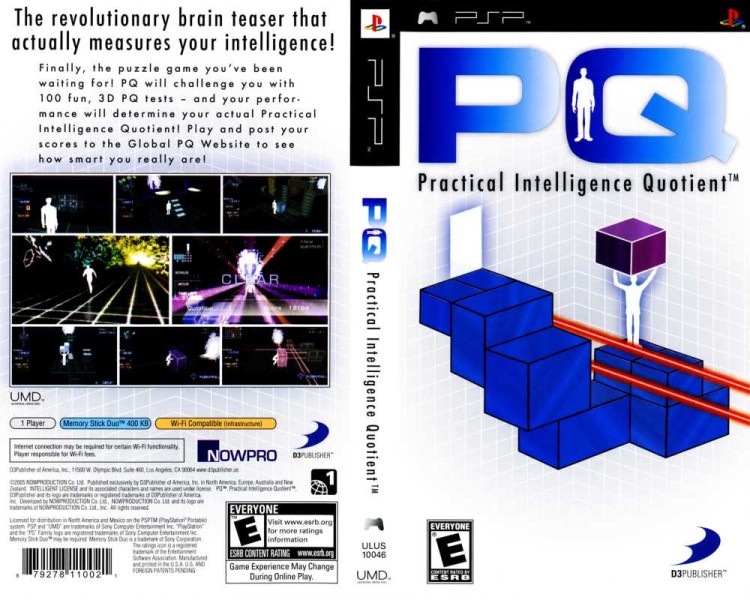 PQ: Practical Intelligence Quotient - PSP | VideoGameX