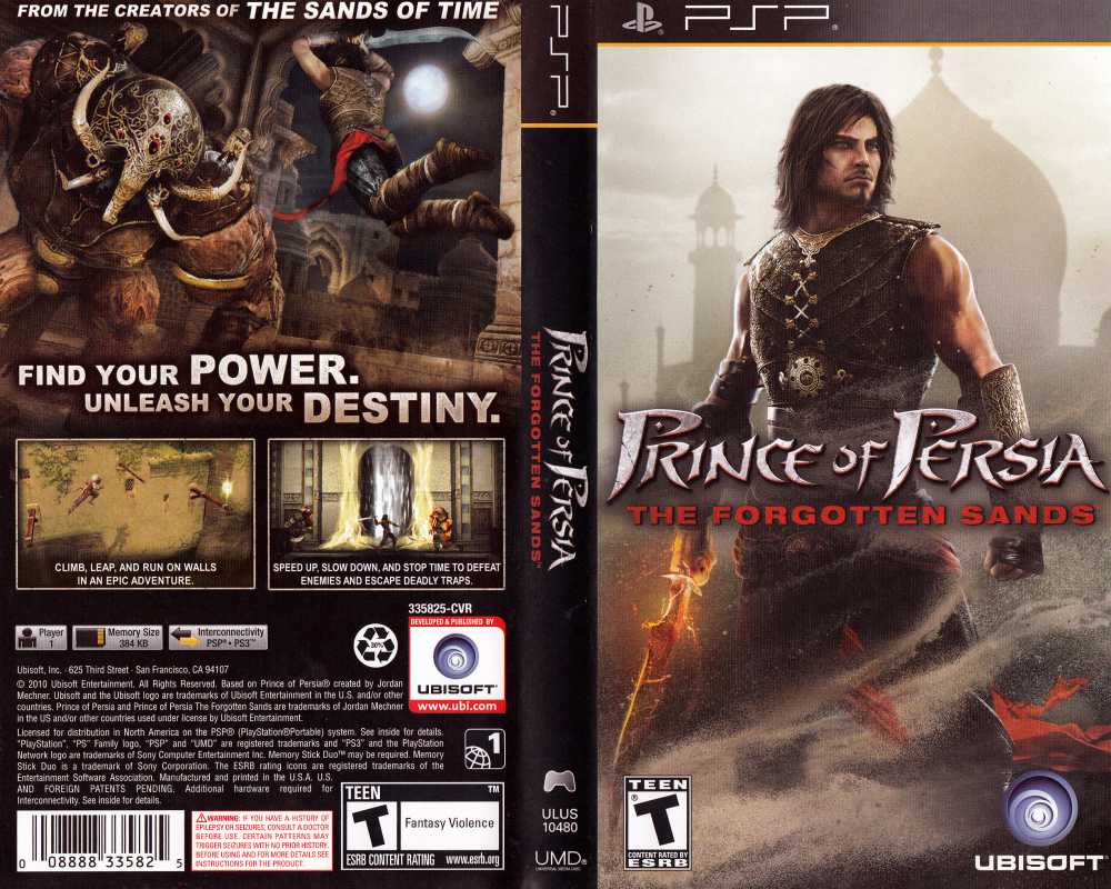 Prince Of Persia Las Forgotten Sands Set Psp sony PLAYSTATION Essentials Am