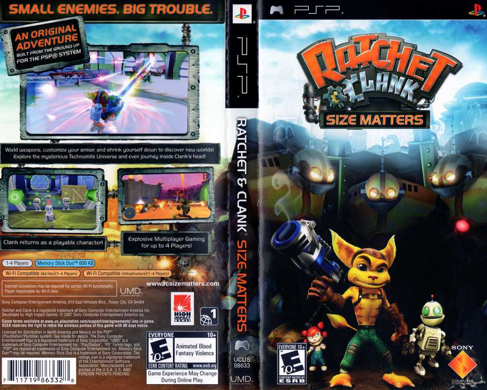 Jogo PSP Ratchet Clank Size Masters - Sony - Gameteczone a melhor