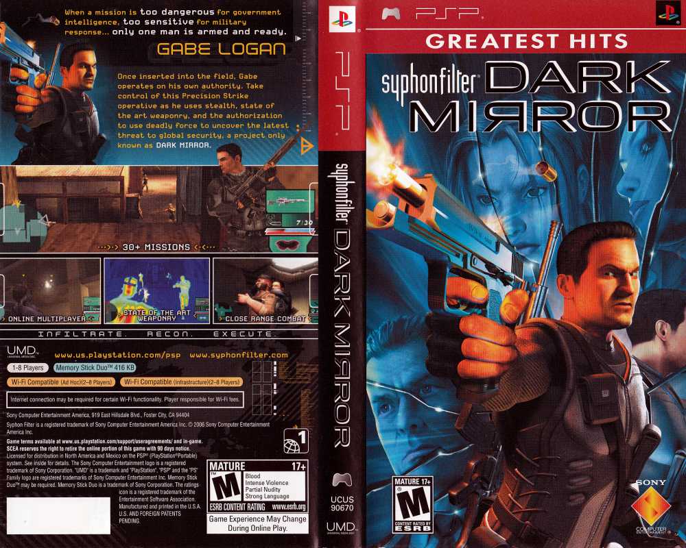 Syphon Filter: Dark Mirror - Sony PSP [Pre-Owned] – J&L Video Games New  York City