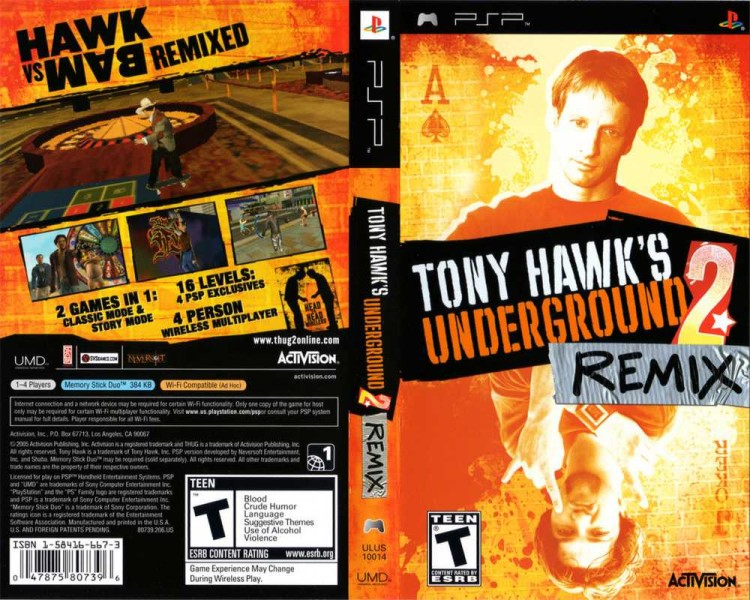 Tony Hawk's Underground 2 Remix - PSP | VideoGameX