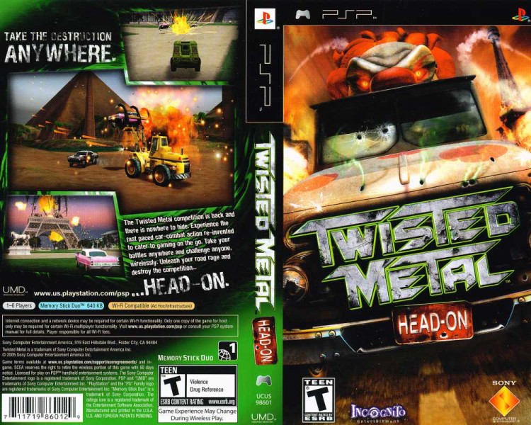 Twisted Metal: Head-On Sony - PSP | VideoGameX