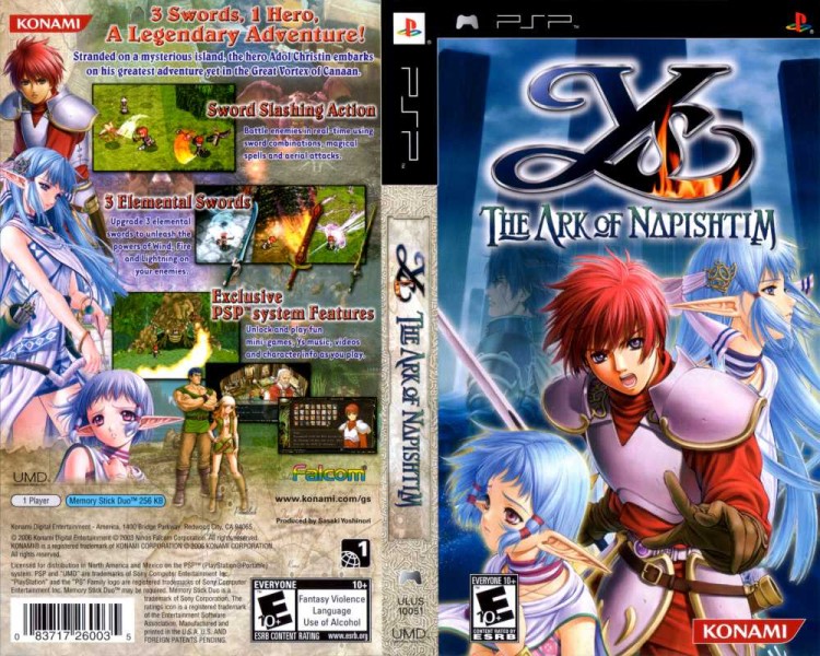 Ys: The Ark of Napishtim Konami - PSP | VideoGameX