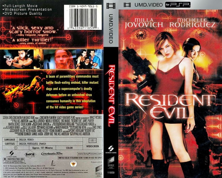 UMD Video - Resident Evil Sony Pictures - PSP | VideoGameX