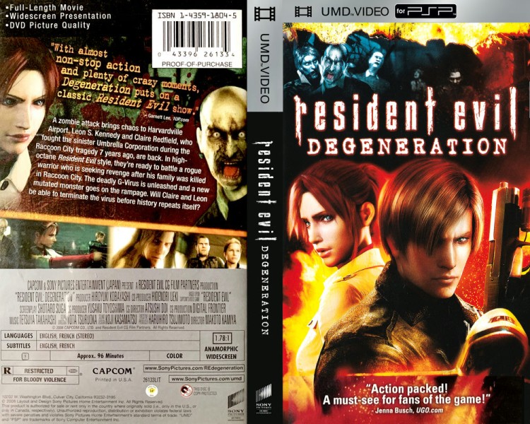 UMD Video - Resident Evil Sony Pictures - PSP | VideoGameX