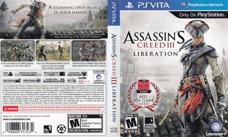 Assassin's Creed III: Liberation - PS Vita | VideoGameX