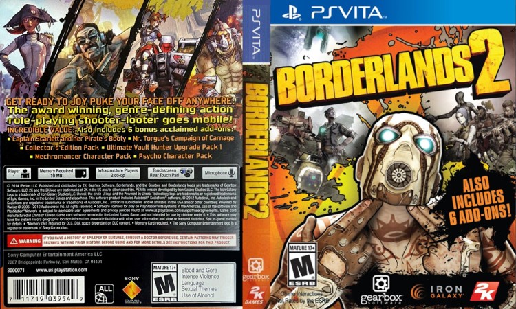 Borderlands 2 - PS Vita | VideoGameX