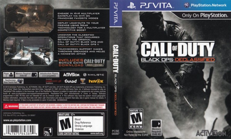 Call of Duty: Black Ops Declassified - PS Vita | VideoGameX