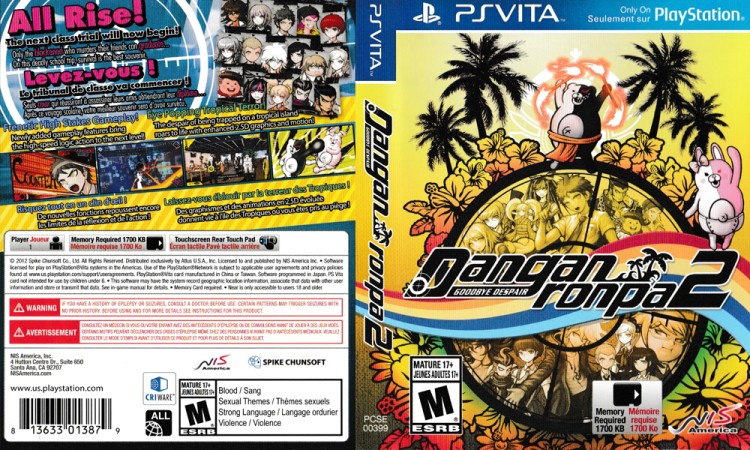 Danganronpa 2: Goodbye Despair - PS Vita | VideoGameX