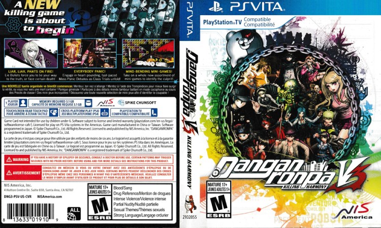 Danganronpa V3 - Killing Harmony - PS Vita | VideoGameX