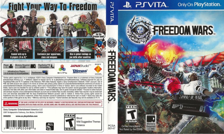 Freedom Wars - PS Vita | VideoGameX