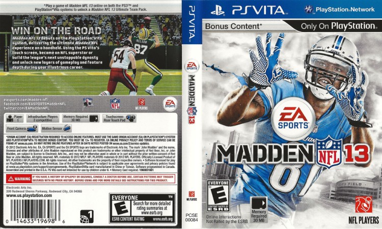 Madden NFL 13 - PS Vita | VideoGameX