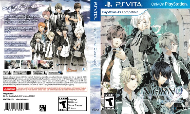 Norn9: Var Commons - PS Vita | VideoGameX