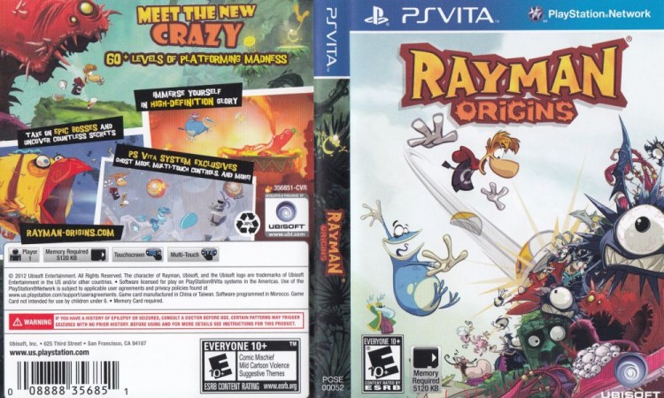 Rayman Origins - PS Vita | VideoGameX