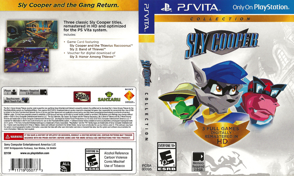 Sly Cooper Collection - PS Vita