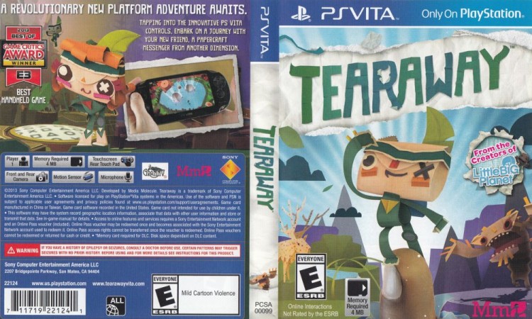 Tearaway - PS Vita | VideoGameX