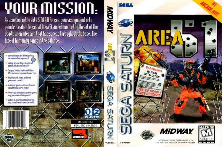 Area 51 - Sega Saturn | VideoGameX