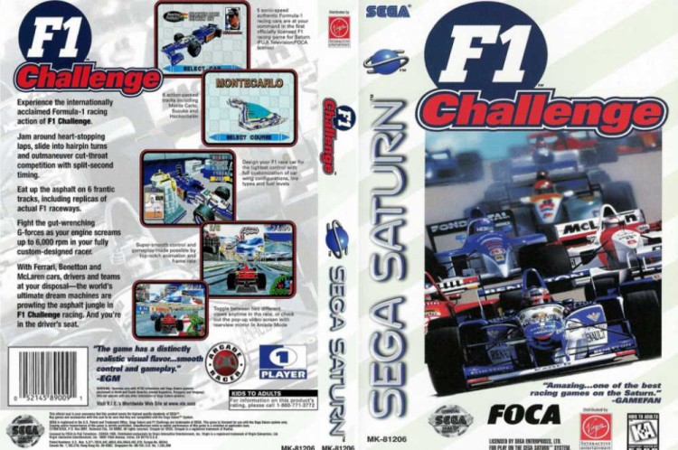 F1 Challenge - Sega Saturn | VideoGameX