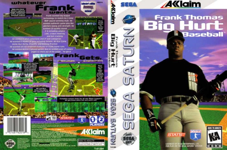 Frank Thomas Big Hurt Baseball - Sega Saturn | VideoGameX