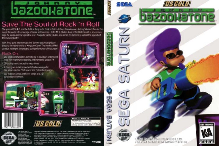 Johnny Bazookatone - Sega Saturn | VideoGameX