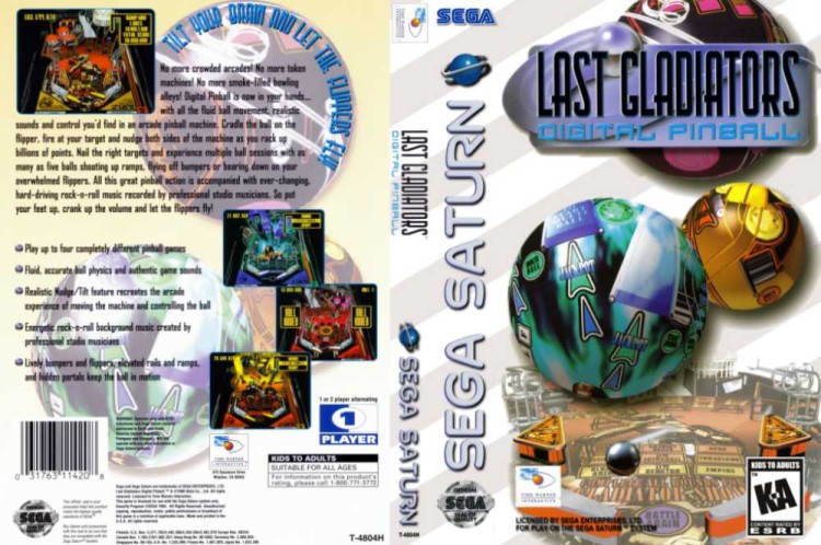 Last Gladiators: Digital Pinball - Sega Saturn | VideoGameX
