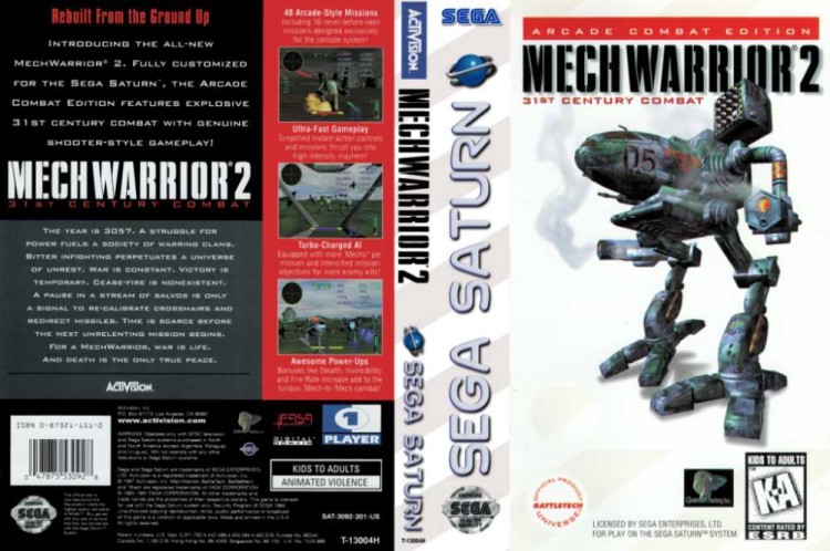 MechWarrior 2: 31st Century Combat - Sega Saturn | VideoGameX