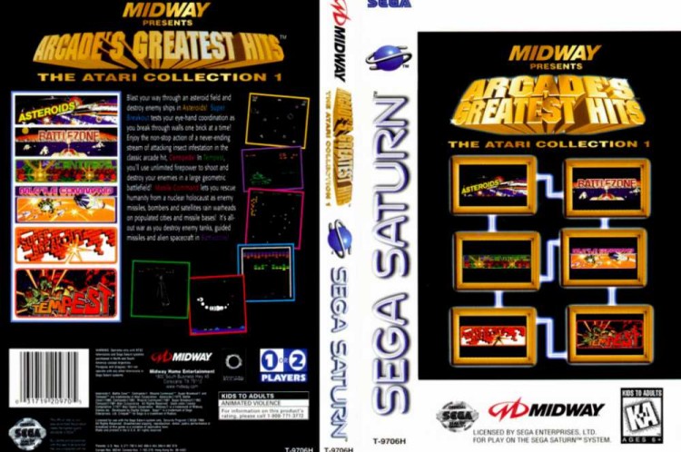 Arcade's Greatest Hits: The Atari Collection 1 - Sega Saturn | VideoGameX