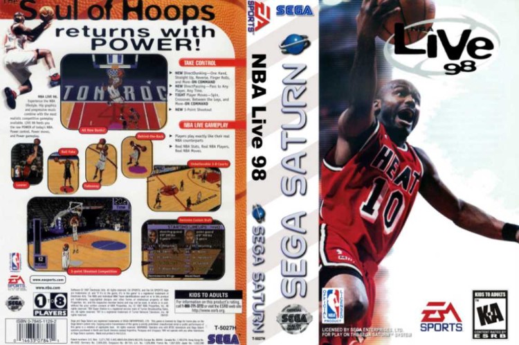 NBA Live 98 - Sega Saturn | VideoGameX