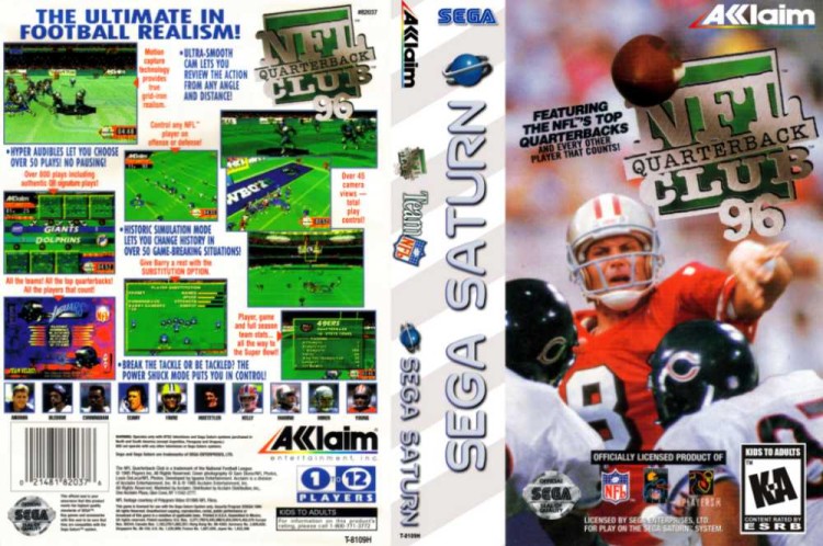 NFL Quarterback Club '96 - Sega Saturn | VideoGameX