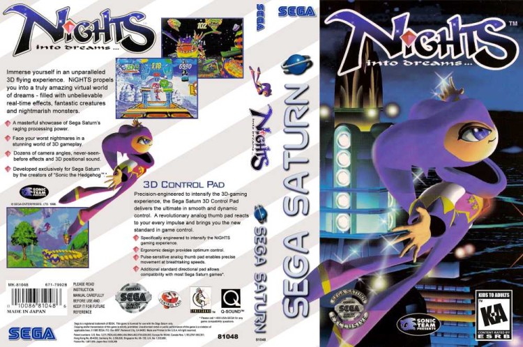 NiGHTS into Dreams... - Sega Saturn | VideoGameX