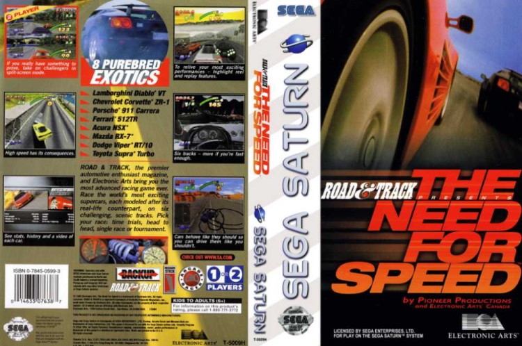 Road & Track Presents: The Need for Speed - Sega Saturn | VideoGameX