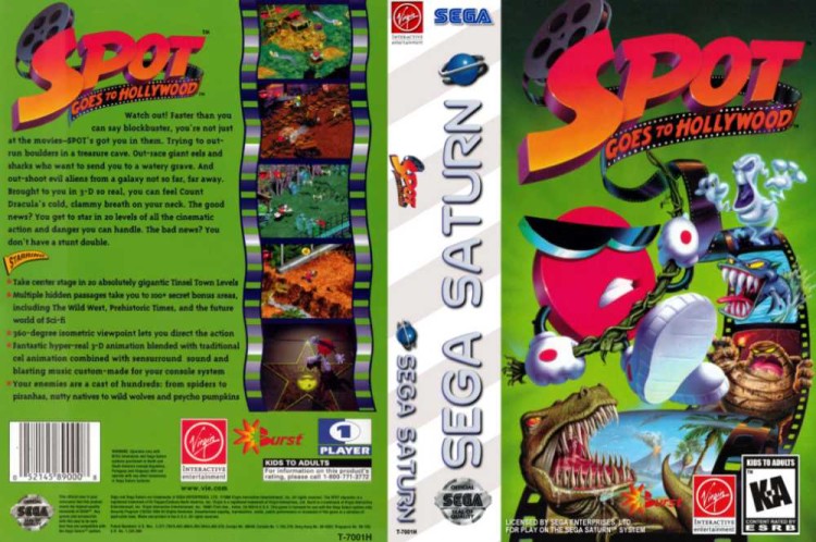 Spot Goes to Hollywood - Sega Saturn | VideoGameX
