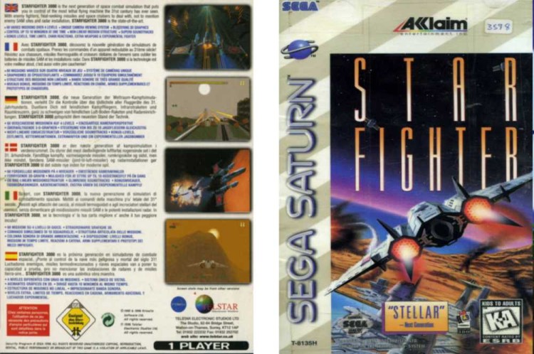 Star Fighter - Sega Saturn | VideoGameX