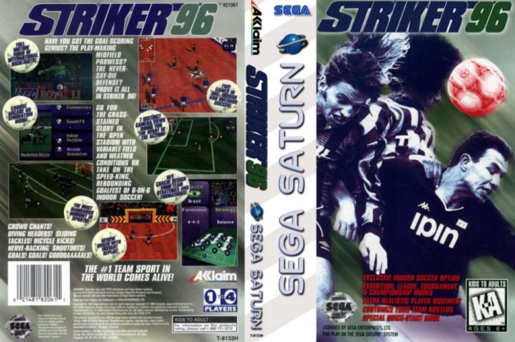 Striker '96 - Sega Saturn | VideoGameX
