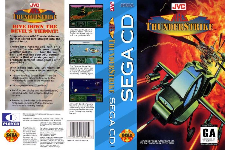 AH-3 Thunderstrike - Sega CD | VideoGameX