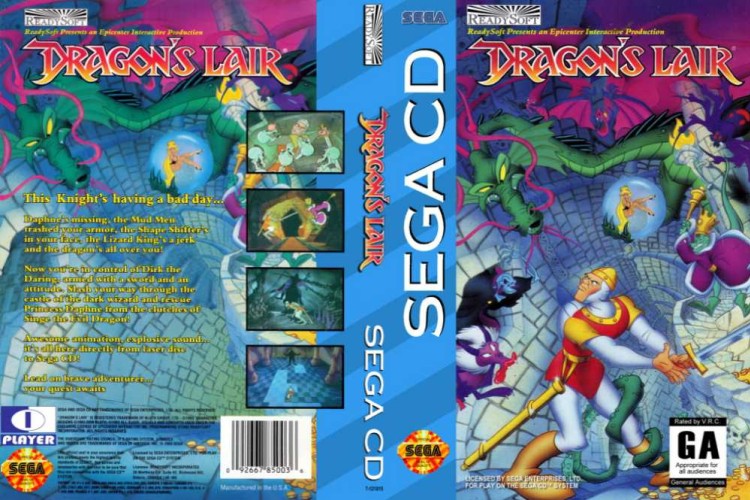 Dragon's Lair - Sega CD | VideoGameX