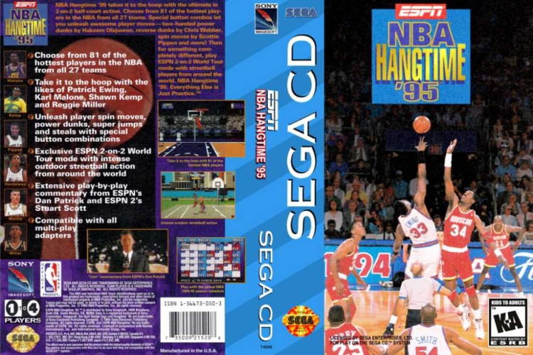 ESPN NBA Hangtime '95 - Sega CD | VideoGameX