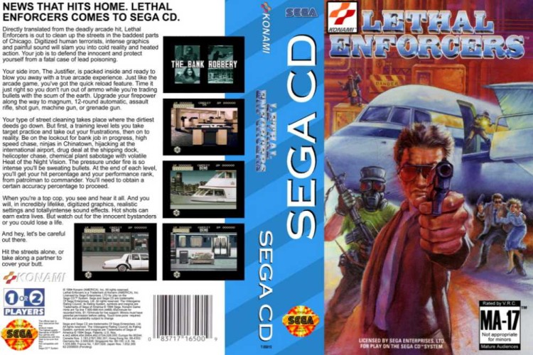 Lethal Enforcers - Sega CD | VideoGameX