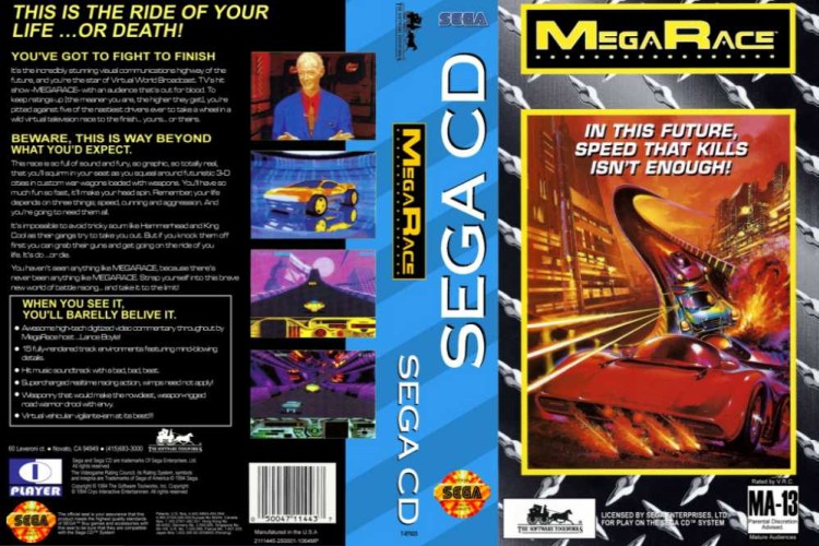 Mega Race - Sega CD | VideoGameX