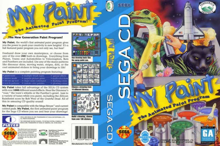 My Paint: The Animated Paint Program - Sega CD | VideoGameX