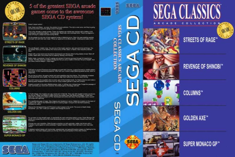 Sega Classics Arcade Collection: 5-in-1 - Sega CD | VideoGameX