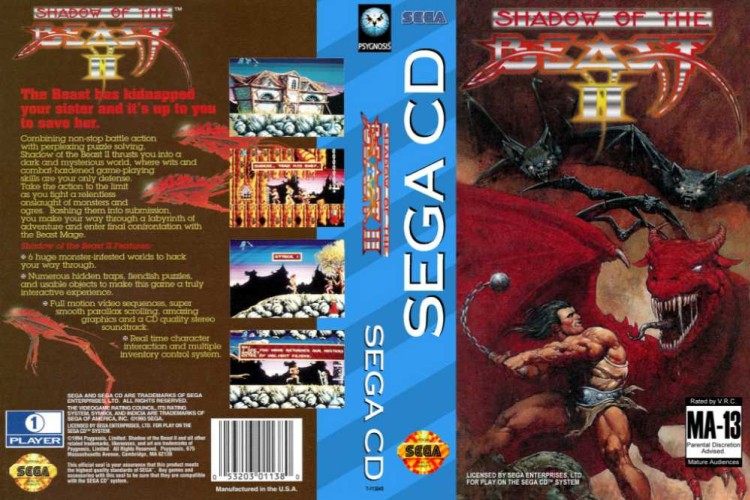 Shadow of the Beast II - Sega CD | VideoGameX