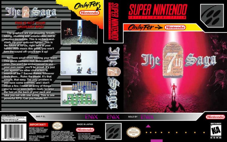 7th Saga - Super Nintendo | VideoGameX