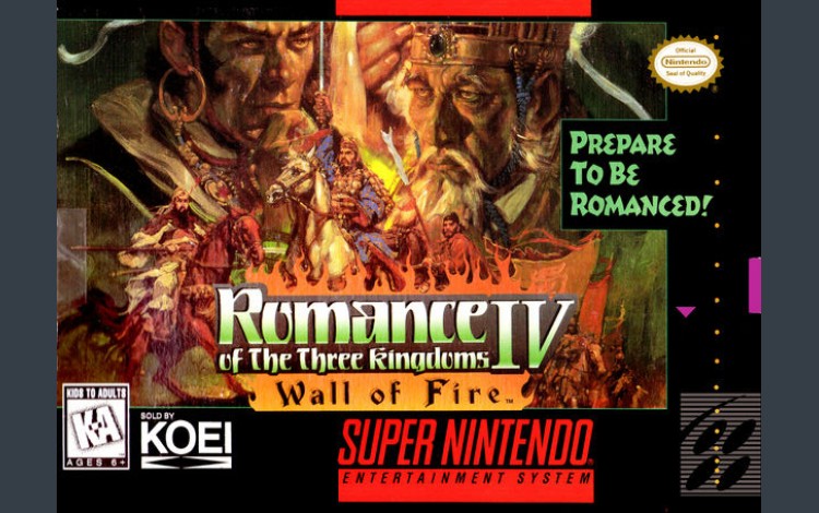 Romance of the Three Kingdoms IV: Wall of Fire - Super Nintendo | VideoGameX