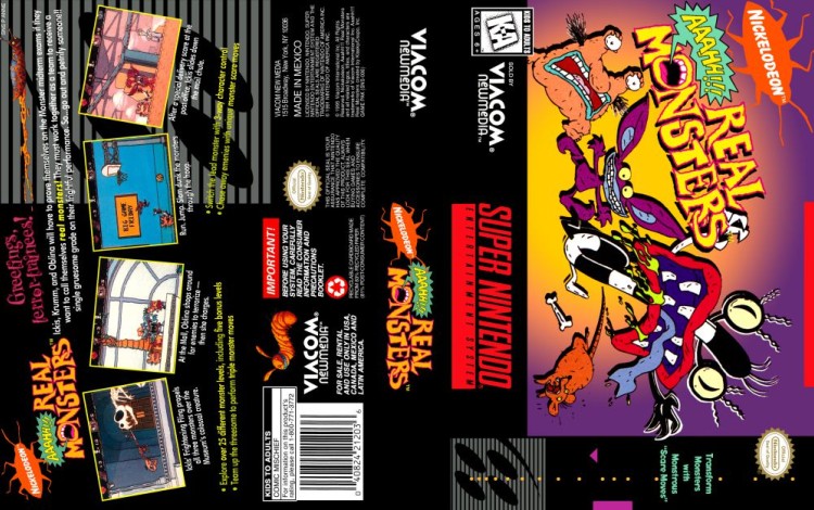 Aaahh!!! Real Monsters - Super Nintendo | VideoGameX