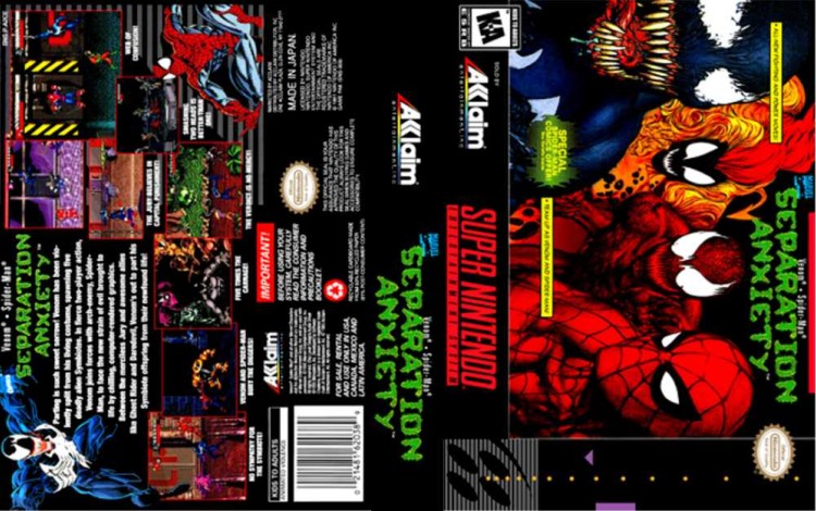 Spider Man/ Venom: Separation Anxiety - Super Nintendo | VideoGameX