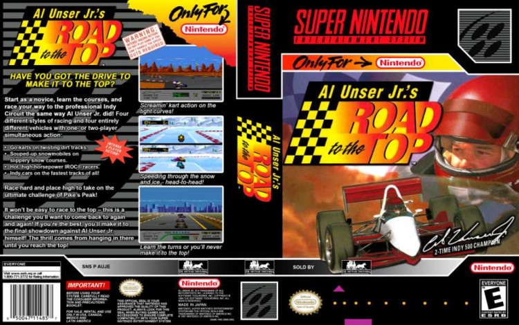Al Unser Jr's Road to the Top - Super Nintendo | VideoGameX