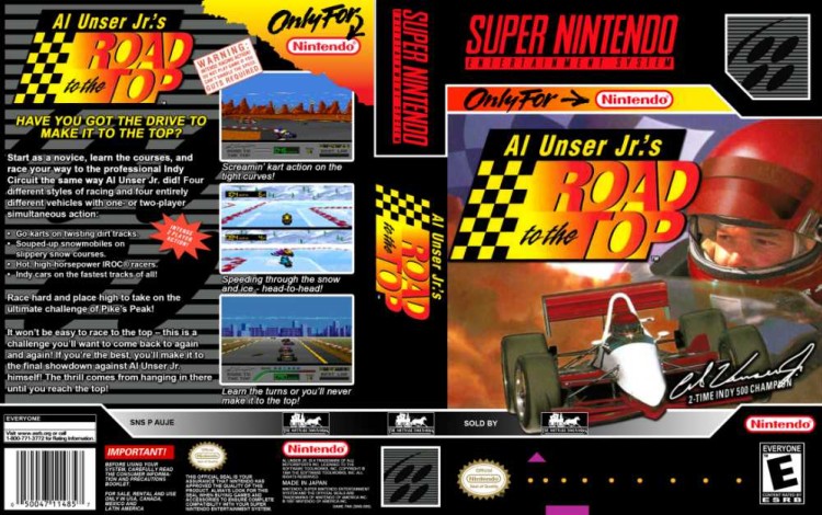 Al Unser Jr.'s Road to the Top - Super Nintendo | VideoGameX