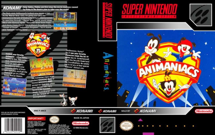 Animaniacs - Super Nintendo | VideoGameX