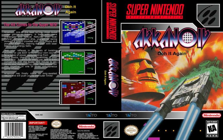 Arkanoid: Doh it Again - Super Nintendo | VideoGameX